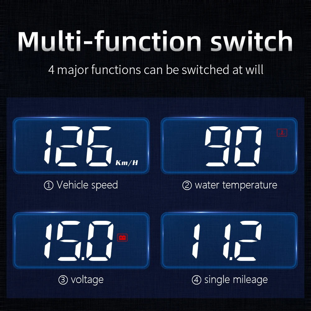 WYING M3 Auto OBD2 – شاشة عرض رقمية ذكية على الزجاج الأمامي